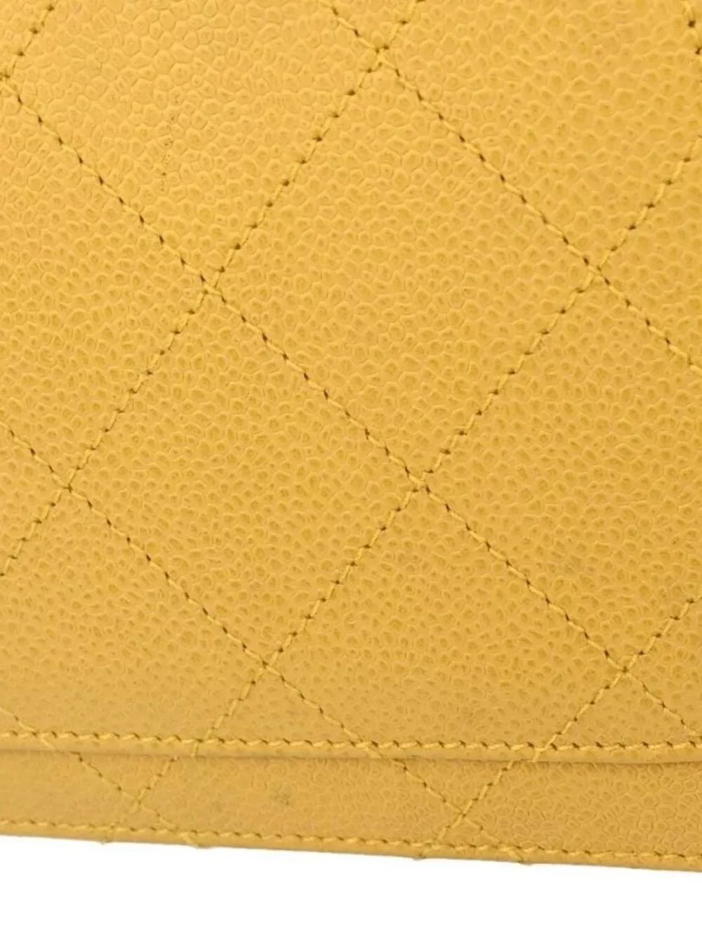 Chanel Yellow Calfskin
